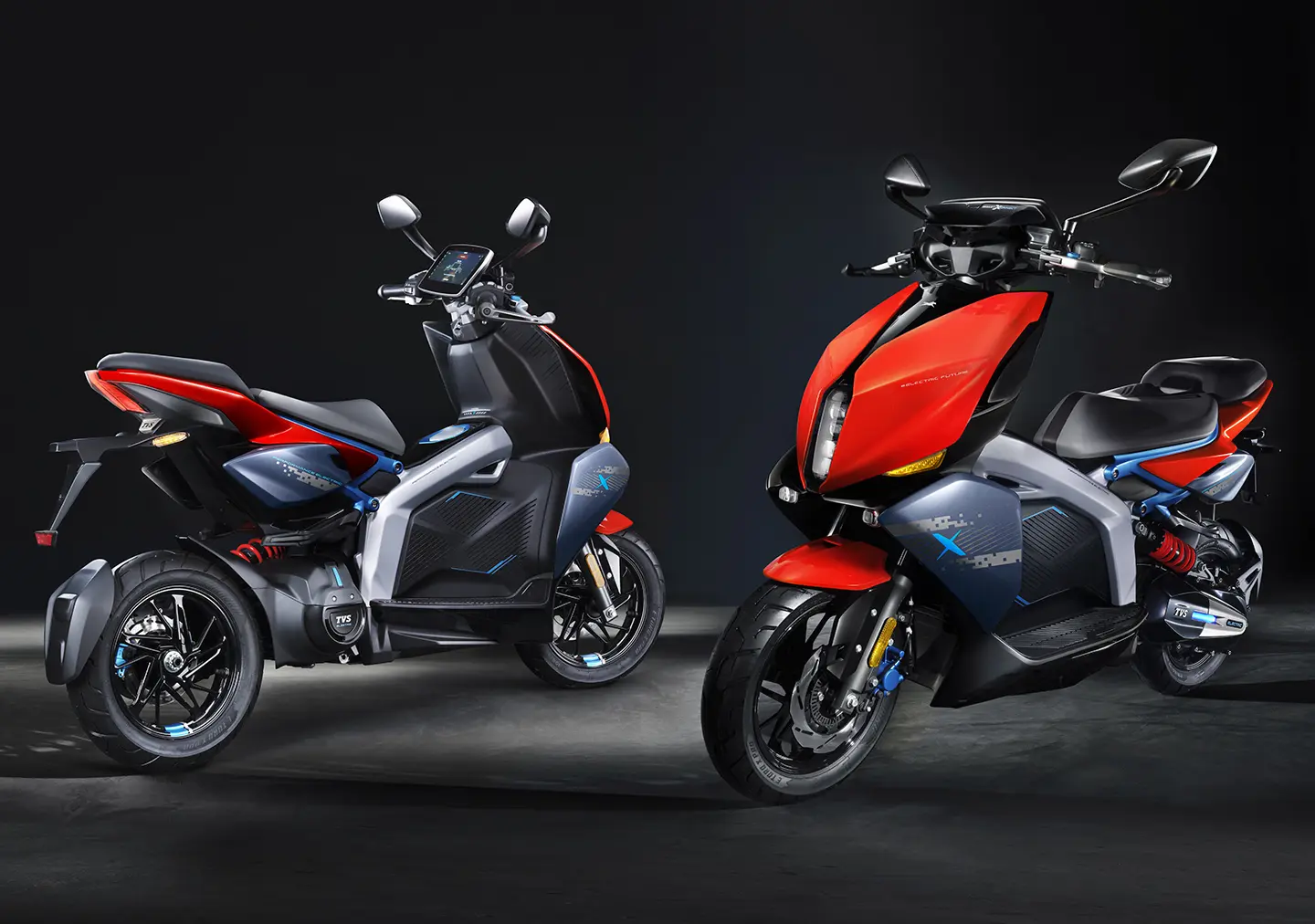 TVS X Electric Powertrain and Wheel Assembly